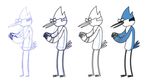  angry avian bird male mordecai plain_background regular_show rubik&#039;s_cube rubik's_cube sketch solo unknown_artist white_background 