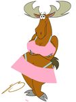  antlers becky big_breasts breasts brown chubby female horn johnny_bravo johnny_bravo_(series) moose solo steven_stagg 