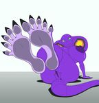  animated anthro arbok big_breasts blink blinking breasts claws dat_4th_wall female foot_focus hindpaw huge_breasts looking_at_viewer lying nintendo nipples nude on_back paws plantigrade pok&#233;mon pok&#233;morph pok&eacute;mon purple_body pussy sebrina_arbok smile soles solo toes video_games zp92 