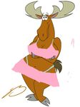  antlers becky big_breasts breasts brown chubby excited female horn huge_breasts johnny_bravo johnny_bravo_(series) solo steven_stagg 