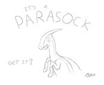  dinosaur humor parasaur pun scalie socks 
