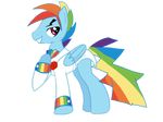  anaxboo cross-gender crossgender equine feral friendship_is_magic hair horse male mammal multi-colored_hair my_little_pony pegasus plain_background pony rainbow_dash_(mlp) rainbow_hair solo transparent_background trotsworth wings zombs 