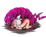  bent_over bestiality blue_eyes blush cum cum_in_pussy cum_inside doggystyle freckles gym_leader hair_bobbles hair_ornament homika_(pokemon) monster nude overflow pokemon pokemon_(game) pokemon_bw2 rasen_ou scolipede sex top-down_bottom-up vaginal white_hair 