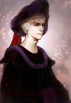  claude_frollo copyright_name hat j_(onose1213) male_focus robe serious solo the_hunchback_of_notre_dame white_hair younger 