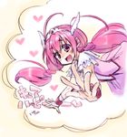  cure_happy foreshortening hoshizora_miyuki long_hair pink_eyes pink_hair precure smile_precure! takanashi_ringo tiara translated twintails 