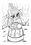 black_and_white comic cup equine female feral freckles friendship_is_magic horse kyokimute looking_at_viewer mammal monochrome mug my_little_pony plain_background pony solo white_background 