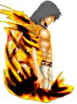  abs burning fire flame man muscle single 