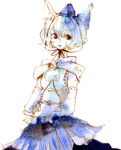  alternate_color animal_ears azuma_aya hat inubashiri_momiji long_neck monochrome short_hair solo tokin_hat touhou traditional_media watercolor_(medium) wolf_ears 