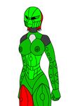  breasts female green_body hair hi_res invalid_color lego moc nipples plain_background red_hair solo toa white_background 