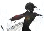  black_hair instrument makayaki male_focus piano piano_keys sekomumasada_sensei solo yume_nikki 