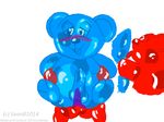  anal anal_penetration balls bear blue blush cherry dragon-fruit enjoying food gummy gummy_bear licking penetration penis red seanb1014 smile tongue 