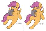  balls clopper-dude cub cum cum_in_mouth cum_inside cutie_mark_crusaders_(mlp) disembodied_penis equine fellatio female feral friendship_is_magic hair hooves horse male mammal my_little_pony oral oral_sex pegasus penis plain_background pony purple_eyes purple_hair pussy scootaloo_(mlp) sex signature straight tongue white_background wings young 