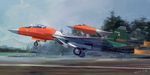  aircraft airplane building day fighter_jet highres hjl indian_air_force jet landing_gear military military_vehicle no_humans original realistic runway signature sky su-57 taking_off 