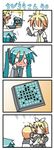  &gt;_&lt; 2girls 39 4koma aqua_hair blush board_game brother_and_sister chibi chibi_miku closed_eyes comic hatsune_miku kagamine_len kagamine_rin minami_(colorful_palette) multiple_girls reversi siblings silent_comic tears thumbs_up translated twins twintails vocaloid |_| 