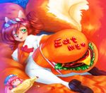  &lt;3 ass-burger bed bedroom_eyes big_breasts big_butt big_tail black_nose blush breasts burger butt cheese chibi ears_up female fluffy_tail food food_play freckles fur green_eyes grimace grimace_(mcdonalds) hair hamburger huge_tail insectchild ketchup legwear lettuce looking_back mammal mascots mcdonald&#039;s mcdonalds meat nipples orange_fur panties pickle pink_fur pink_hair red_hair rodent saliva sauce squirrel stockings tomato tongue underwear uniform weird 