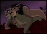 anthro blanket breast_grab breasts disney feline female feral from_behind lion lion_king_style lying male mammal nipples nude nuka on_front penetration quarko-muon sex straight the_lion_king young 