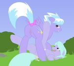  cloud_chaser_(mlp) cloudchaser cutie_mark duo equine fatalfox fatalpony female feral flitter flitter_(mlp) friendship_is_magic horse mammal my_little_pony pegasus pony presenting pussy raised_tail tongue tongue_out wings 