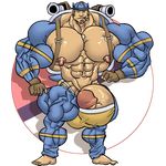  alpha_channel anthro big_muscles blastoise bulge cigar dog_tags facial_hair hat hyper hyper_muscles male muk100 muscles necklace nintendo nipples pecs penis pok&#233;mon pok&#233;morph pokemon smile solo standing video_games 