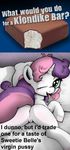  cutie_mark_crusaders friendship_is_magic klondike_bar my_little_pony sweetie_belle 