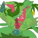  anal_penetration anus armpits balls butt cum cum_in_ass cum_inside cum_on_chest digitigrade edit fellatio gay green_penis grovyle hands-free hindpaw licking loki_(editor) loki_(mods_artist) male narse nintendo nude oral oral_sex orgasm paws penetration penis plain_background pok&#233;mon pokemon precum scalie sceptile sex size_difference soles toes tongue two_toes video_games white_background yellow_eyes 