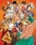  6+boys alex_(street_fighter) capcom china_dress chinese_clothes chun-li dougi dress dudley elena_(street_fighter) everyone everyone_fighting fighting_stance gouki hip_vent hugo_andore ibuki_(street_fighter) ken_masters makoto_(street_fighter) multiple_boys multiple_girls muscle necro_(street_fighter) ninja oro_(street_fighter) pantyhose q_(street_fighter) remy_(street_fighter) ryuu_(street_fighter) sean_matsuda street_fighter street_fighter_ii_(series) street_fighter_iii_(series) street_fighter_zero_(series) twelve urien yamamiya_hiroshi yun_lee 