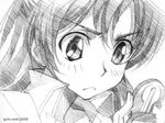  cellphone code_geass gofu greyscale monochrome phone shirley_fenette sketch solo traditional_media 