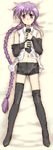  angelous_lazward braid dakimakura full_body imageboard_colors lowres male_focus md5_mismatch oekaki original purple_hair solo thighhighs yagisaka_seto 