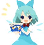  bangs bow cirno haagen-dazs lowres rin_(royal) solo touhou 