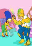  homer_simpson hulk marge_simpson the_simpsons xl-toons 