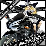  bad_id bad_pixiv_id blonde_hair ground_vehicle hat highres kikukawa_norihiko kirisame_marisa long_hair motor_vehicle motorcycle sitting solo touhou witch_hat 