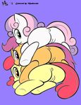 apple_bloom cutie_mark_crusaders friendship_is_magic megasweet my_little_pony scootaloo sweetie_belle 