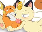  chocolate-foo-lynx meowth pokemon raichu ukkappa 