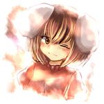  animal_ears bad_id bad_pixiv_id bunny_ears inaba_tewi niji_(nijioki) one_eye_closed solo touhou 