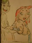  beast_boy dc starfire tagme teen_titans 