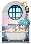  bad_id bad_pixiv_id barefoot bath bathing bathtub blue_eyes blue_hair blush claw_foot_bathtub feet hatsune_miku highres nagian nude soap solo vocaloid 