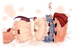  bad_id bad_pixiv_id frilled_pillow frills niji_(nijioki) pillow pillow_hug remilia_scarlet solo tears touhou 