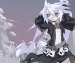  lowres mof mof's_silver_haired_twintailed_girl oekaki original silver_hair solo 