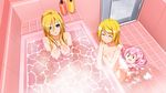  :d ^_^ age_difference arm_support bad_id bad_pixiv_id bangs barefoot bath bathing bathroom bathtub black_eyes blonde_hair blue_eyes body_blush bottle breasts caustics chibi cleavage closed_eyes convenient_censoring covering covering_breasts door eyes_visible_through_hair from_above hair_between_eyes happy highres indoors kagamine_rin kneeling lily_(vocaloid) long_hair megurine_luka multiple_girls nude o_o open_mouth parted_bangs partially_submerged pink_hair revision shared_bathing short_hair sitting small_breasts smile soap_bottle soap_bubbles sparkle steam steam_censor swept_bangs takoluka tile_floor tiles v_arms very_long_hair vocaloid washing washing_back water yakitori_(oni) 