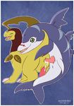  aledon_rex bayleef crossover digimon dolphmon pokemon 