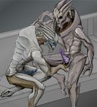  adrien_victus alien couple duo erection fascinated garrus_vakarian gay handjob male mass_effect penis smile trilliath turian 