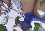  aledon_rex crossover digimon monster_rancher tiger_of_the_wind weregarurumon 