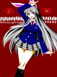  alternate_costume animal_ears bad_id bad_pixiv_id blazer bunny_ears jacket long_hair mot red_eyes reisen_udongein_inaba school_uniform silver_hair skirt solo touhou 