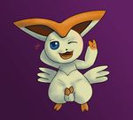  balls big_ears blue_eyes blush chubby cute diphallism erection hair legendary_pok&#233;mon looking_at_viewer male multi_cock nintendo nude open_mouth penis pok&#233;mon pokemon smile solo victini video_games wide_hips wings zekromlover 