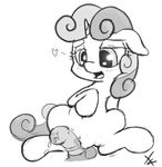  black_and_white blush cradeelcin cub cutie_mark_crusaders disembodied_penis duo equine female feral friendship_is_magic hair horn male mammal monochrome my_little_pony penis plain_background pussy sketch sweetie_belle sweetie_belle_(mlp) two_tone_hair unicorn white_background young 