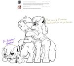 apple_bloom apple_bloom_(mlp) black_and_white cub cutie_mark_crusaders dashaloo dialog dildo english_text equine female feral friendship_is_magic group group_sex horn horse lesbian line_art mammal monochrome my_little_pony pegasus penetration plain_background pony rainbow_dash rainbow_dash_(mlp) sex sex_toy strapon sweat sweetie_belle sweetie_belle_(mlp) text threesome tongue tumblr unicorn white_background wings young 