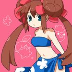  cosplay drifloon elite_four flower fuyou_(pokemon) hair_flower hair_ornament ishico litwick lowres mei_(pokemon) pokemon pokemon_(game) pokemon_bw2 