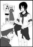  contemporary deidara hoshigaki_kisame naruto naruto_shippuuden sasori skirt skirt_lift trap uchiha_itachi 