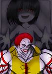  1boy 1girl afro artist_request clown goes32 mascots muscle original red_eyes red_hair ronald_mcdonald 