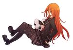  1girl freckles hunter_x_hunter kite_(chimera_ant) kite_(hunter_x_hunter) koala koala_(chimera_ant) long_hair red_hair 