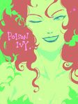  bad_id bad_pixiv_id batman_(series) close-up dc_comics green high_contrast lipstick makeup one_eye_closed plant_girl poison_ivy smile solo 